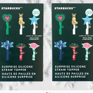 New Starbucks Mystery Surprise Sealed in Box Silicone Straw
2 Toppers